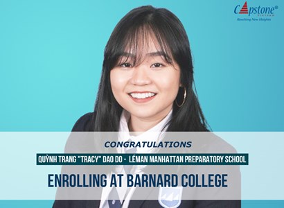 Humans of Capstone Việt Nam - Chúc mừng Quỳnh Trang Tracy nhập học tại Barnard College